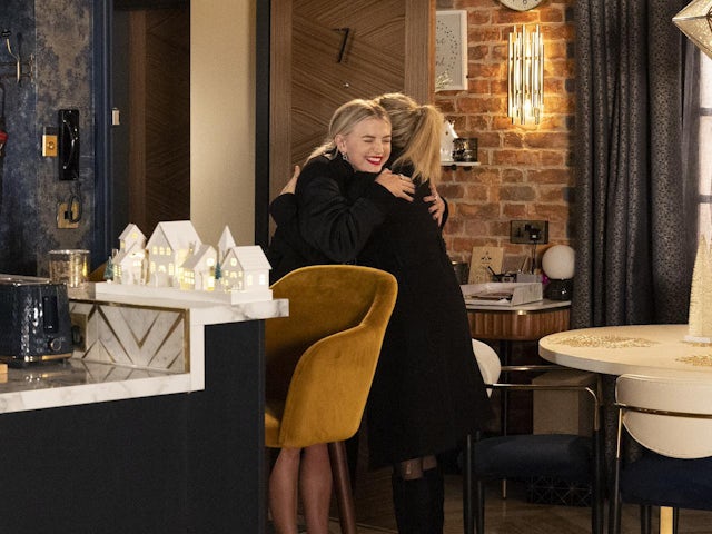 Bethany and Sarah on Coronation Street on New Year's Day, 2024