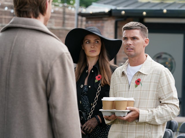 Sienna and Ste on Hollyoaks on November 9, 2023