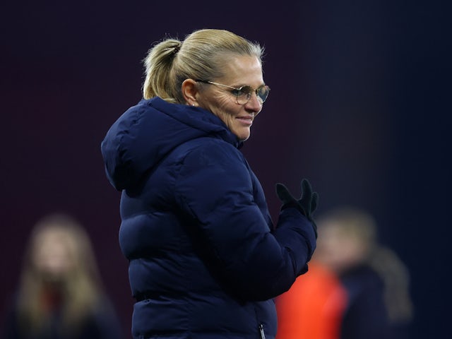 England Women manager Sarina Wiegman pictured on December 5, 2023