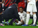 Bayern Munich's Serge Gnabry receives medical attention on December 9, 2023