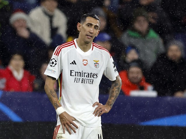 Benfica's Angel Di Maria on December 12, 2023
