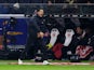 Eintracht Frankfurt coach Dino Toppmoller reacts during the match on December 9, 2023