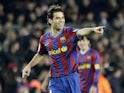 Rafael Marquez in action for Barcelona on February 20, 2010