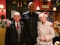 Christopher Fairbank, Colin Salmon and Elizabeth Counsell as Eddie, George and Gloria Knight on EastEnders