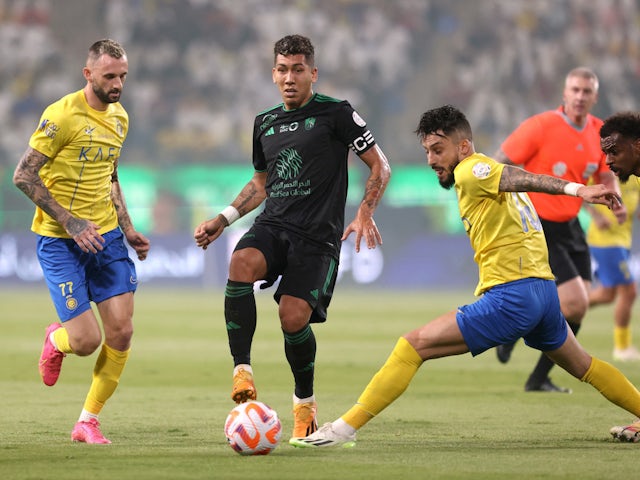 Al Ahli's Roberto Firmino in action on September 22, 2023