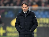 Inter Milan coach Simone Inzaghi before the match on December 29, 2023