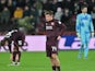 Hearts' Cammy Devlin looks dejected on December 19, 2024