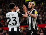 Newcastle United's Joelinton celebrates scoring on December 30, 2024