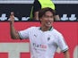Borussia Monchengladbach's Ko Itakura celebrates scoring their first goal on September 2, 2023
