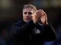 Wrexham manager Phil Parkinson applauds fans after the match on January 7, 2024