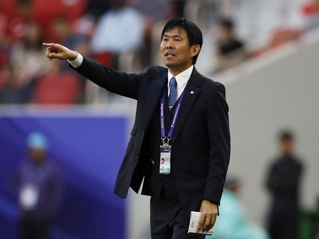 Pelatih Jepang Hajime Moriyasu pada 14 Januari 2024