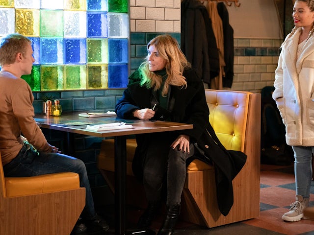 Bobby, Cindy and Anna on EastEnders on January 19, 2024