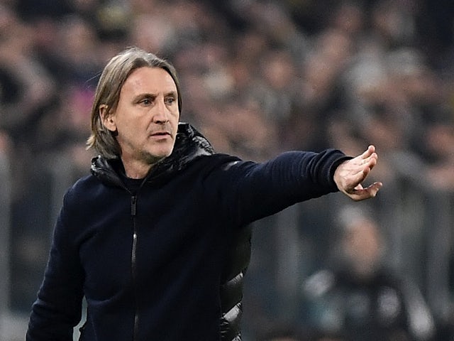 Empoli coach Davide Nicola before the match on January 27, 2024