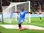 DR Congo's Yoane Wissa celebrates after Meschack Elia scores their first goal on January 28, 2024