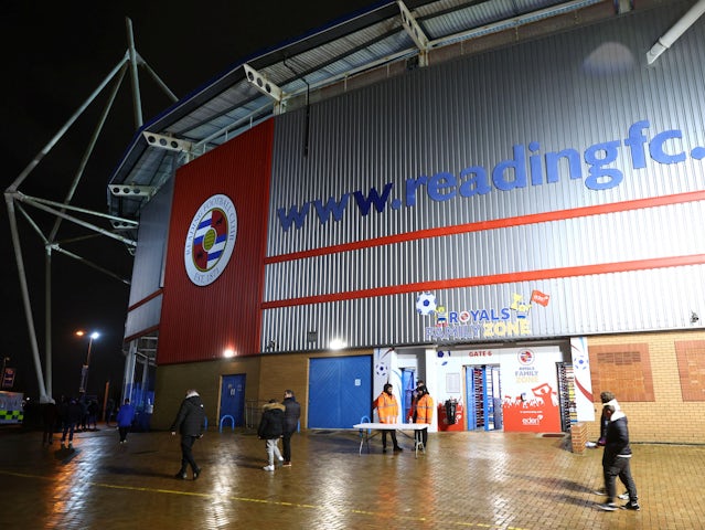 General view outside Reading's Select Car Leasing Stadium before the match on January 23, 2024