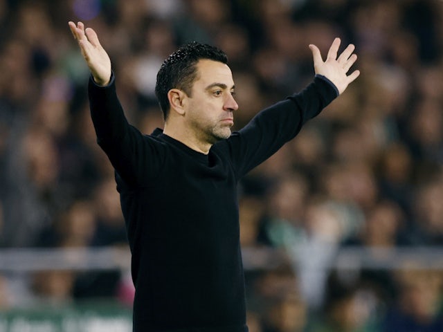 Barcelona head coach Xavi on January 21, 2024