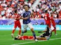  Ayase Ueda celebrates his goal for Japan against Bahrain at the Asian Cup