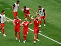 Yazan Al Arab celebrates his goal for Jordan against Iraq at the Asian Cup