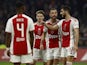 Ajax's Jordan Henderson talks to Josip Sutalo on February 4, 2024