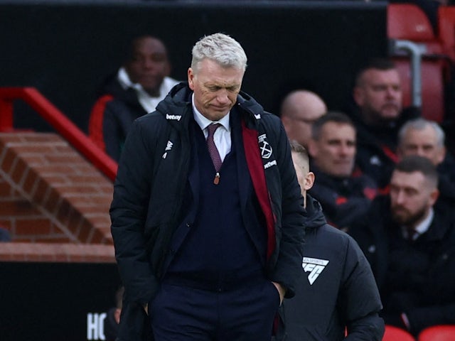 West Ham United manager David Moyes looks dejected on February 4, 2024