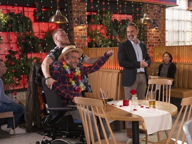Paul and Billy on Coronation Street on February 13, 2024