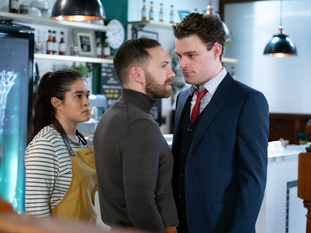 Dean and Johnny on EastEnders on February 12, 2024