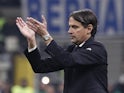 Inter Milan coach Simone Inzaghi reacts on February 4, 2024