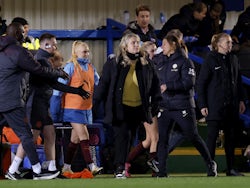 Chelsea Women manager Emma Hayes after the match on February 16, 2024