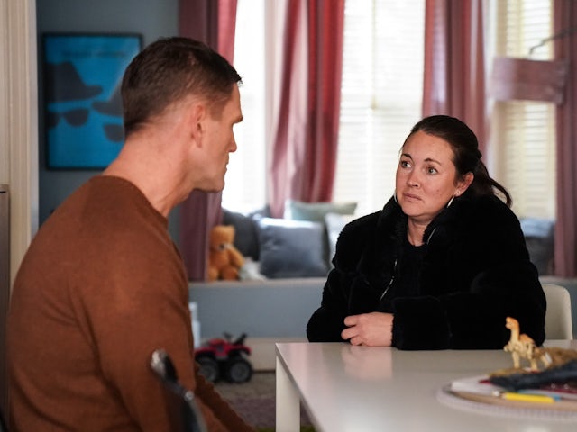 Jack and Stacey on EastEnders on February 21, 2024