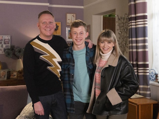 Sean, Dylan and Violet for Coronation Street