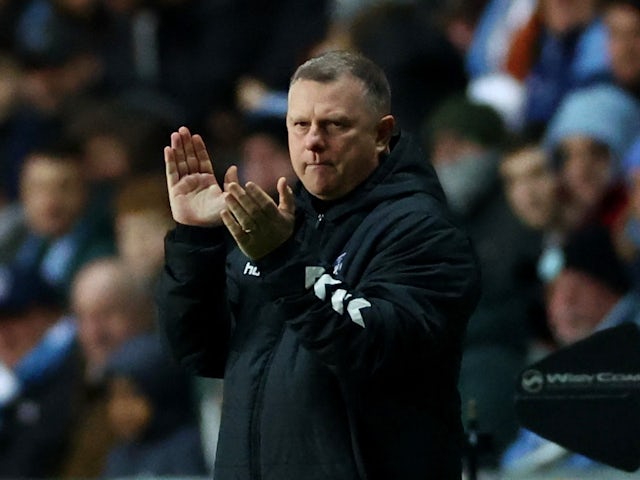 Coventry City manager Mark Robins on February 26, 2024
