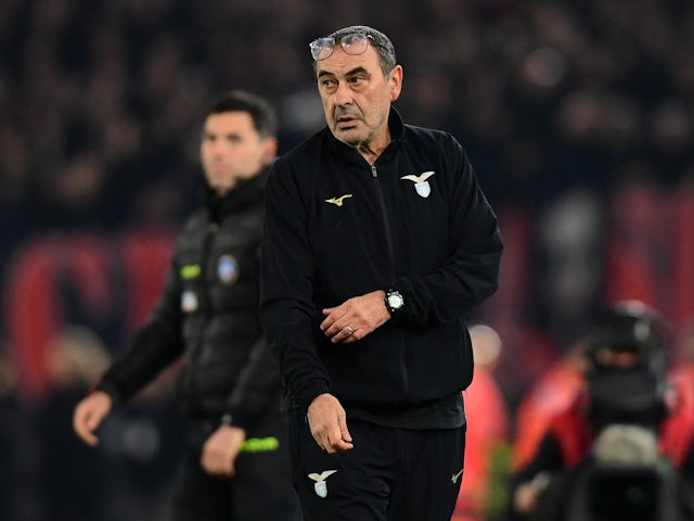 Lazio coach Maurizio Sarri on March 1, 2024