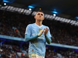 Manchester City's Phil Foden applauds fans after being substituted on March 3, 2024