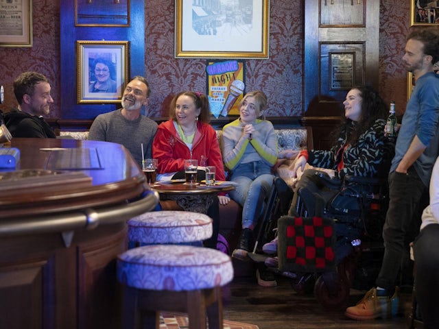 Paul and friends on Coronation Street on March 20, 2024