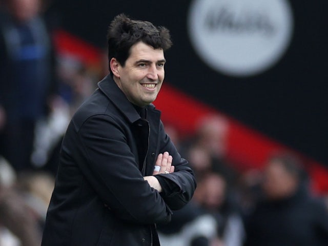 Bournemouth manager Andoni Iraola reacts on March 9, 2024