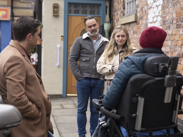 Todd, Billy, Summer and Paul on Coronation Street on March 27, 2024