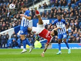 Nottingham Forest's Morgan Gibbs-White in action against Brighton & Hove Albion on March 10, 2024