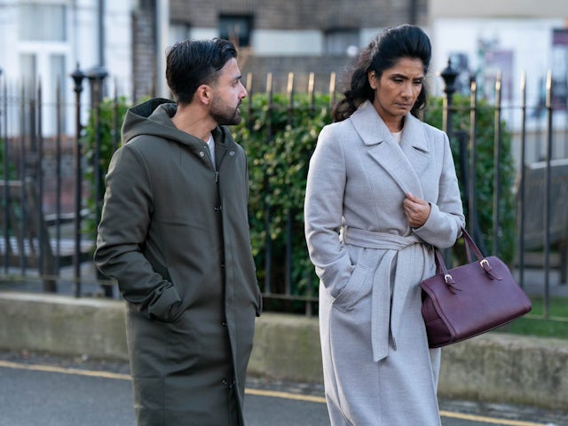 Vinny and Suki on EastEnders on March 11, 2024