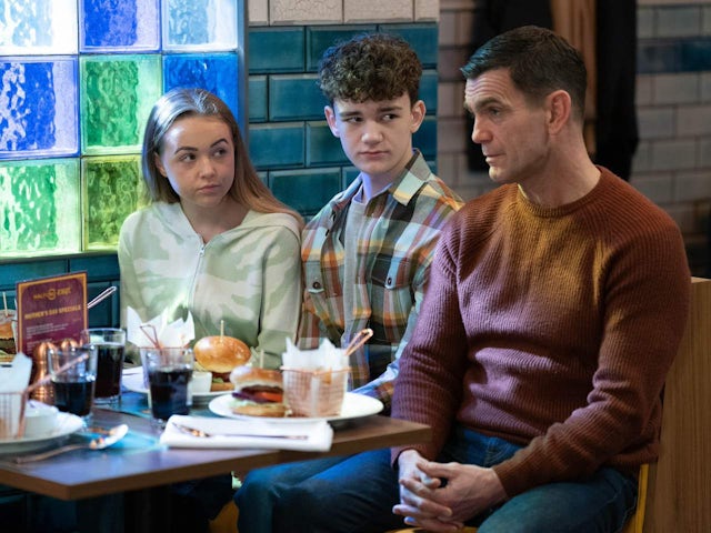 Amy, Ricky and Jack on EastEnders on March 11, 2024