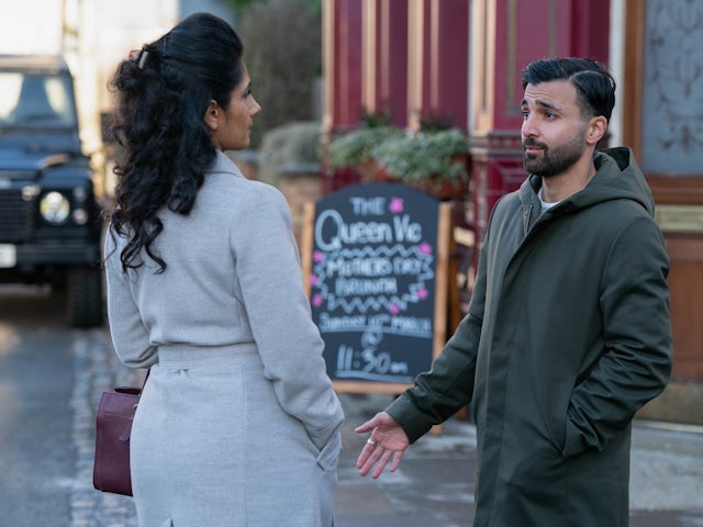 Suki and Vinny on EastEnders on March 11, 2024