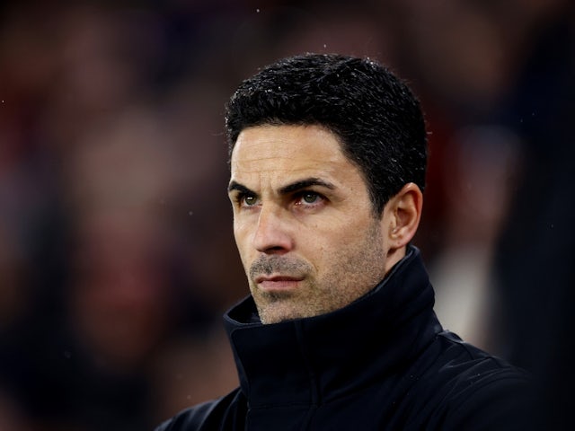 Arsenal manager Mikel Arteta before the match on March 4, 2024