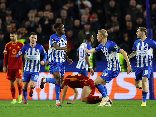 Brighton eliminated from Europe despite second-leg win over Roma