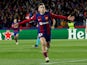 Barcelona's Fermin Lopez celebrates scoring their first goal on March 12, 2024