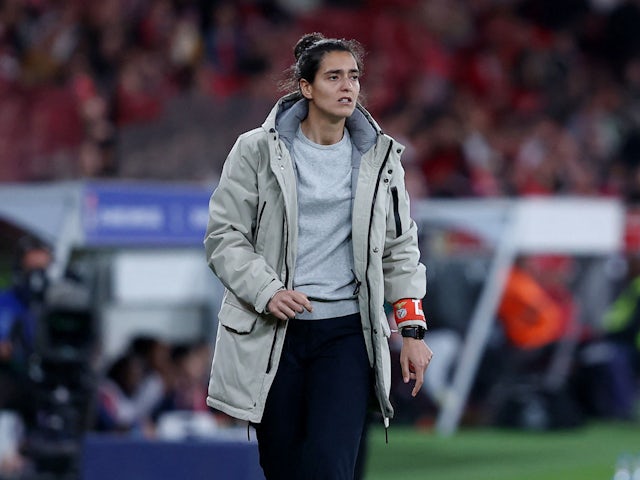 Benfica Women coach Filipa Patao during the match on March 19, 2024