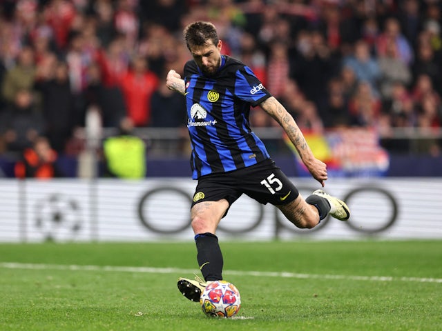 Francesco Acerbi in action for Inter Milan in March 2024
