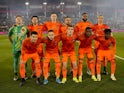 The Houston Dynamo FC starting eleven before their match on March 24, 2024