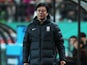 South Korea caretaker coach Hwang Sun-hong during the match on March 21, 2024