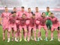 Inter Miami CF starting eleven before the match on March 23, 2024
