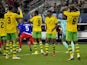 Jamaica players react on March 22, 2024