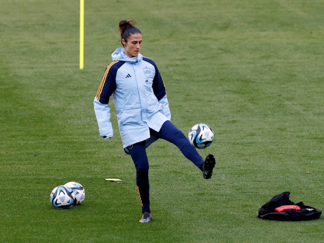 Spain coach Montse Tome during training on February 27, 2024